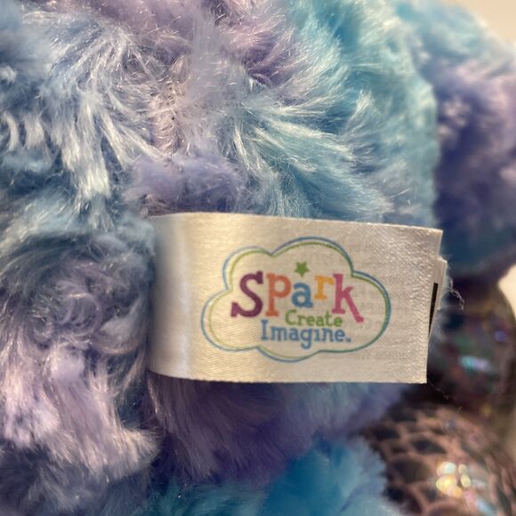 Spark Create Much Loved  Imagine Blue Purple Plush Cat Cute Sparkly Eyes - Picture 12 of 14